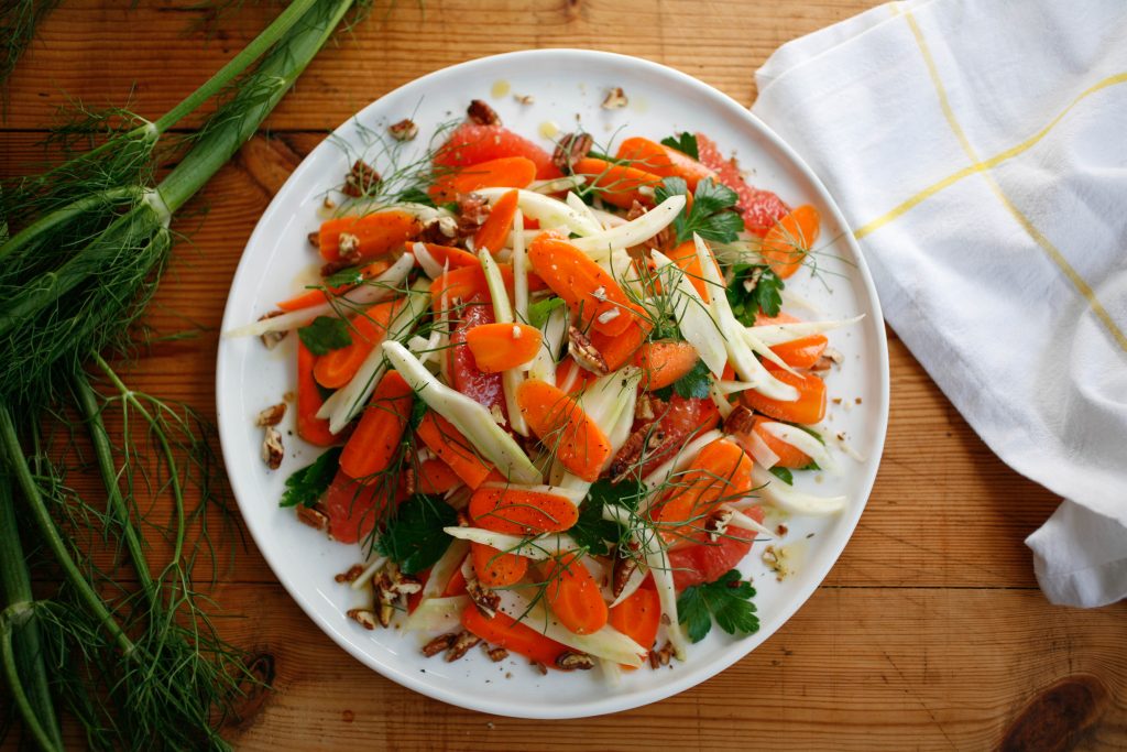Carrot, Fennel & Citrus Salad Farms