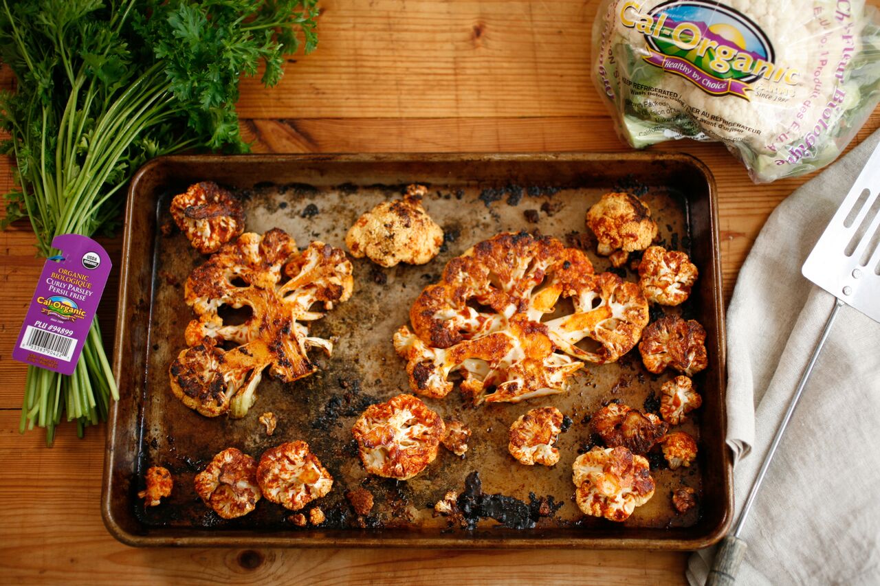 Roasted Harissa and Lemon Cauliflower Steak | Cal-Organic Farms