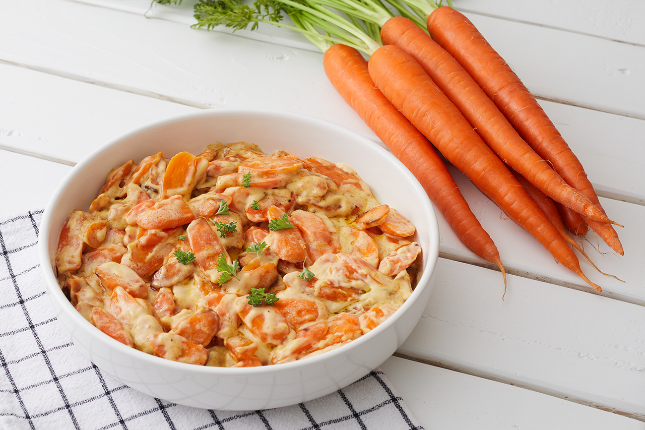 Creamy Carrot Casserole Farms