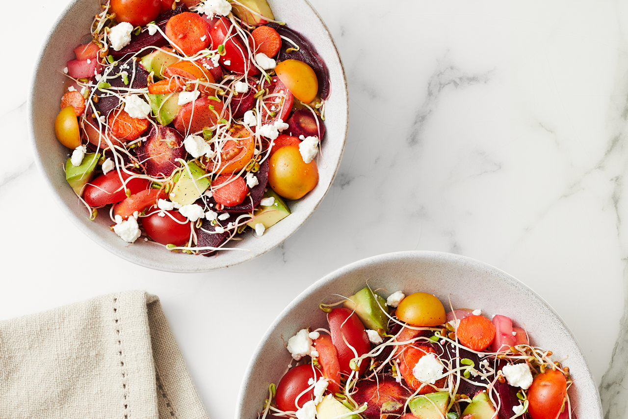 Roasted Beet & Carrot Sunny Salad | Cal-Organic Farms