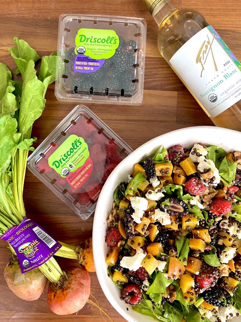 Roasted Beet, Mixed Berry & Lentil Salad | Cal-Organic Farms