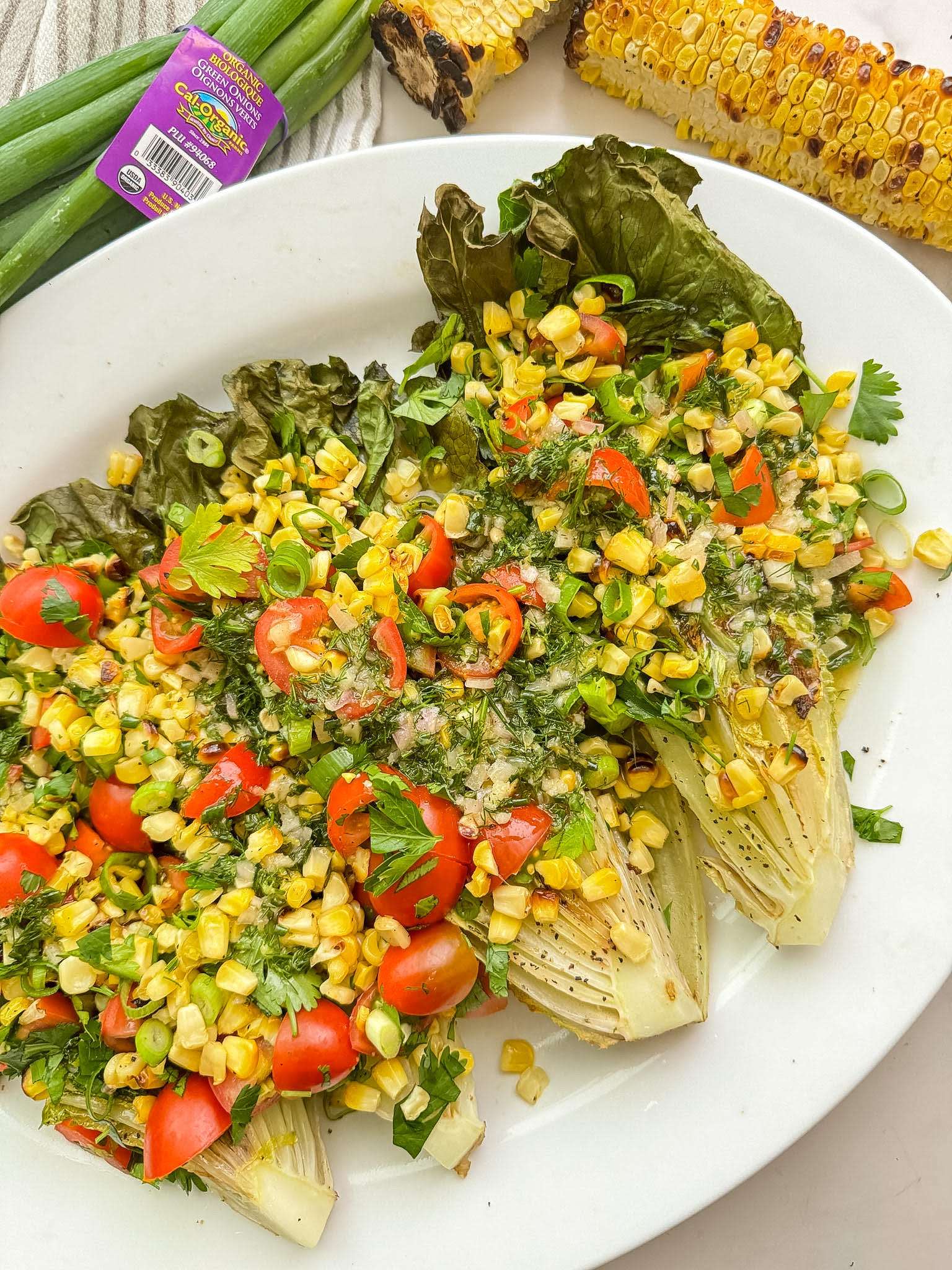 Grilled Romaine Salad | Cal-Organic Farms